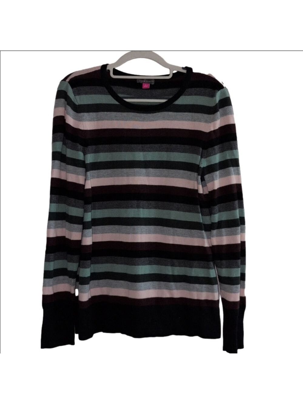 Vince Camuto Multicolor Stripe Sweater Large